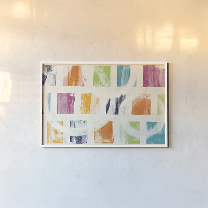 Color Block II Crop by Wild Apple Portfolio. shown as a paper print in a white frame. Available as a archival giclee rolled canvas, fine art paper, or poster print. SKU 29184i.