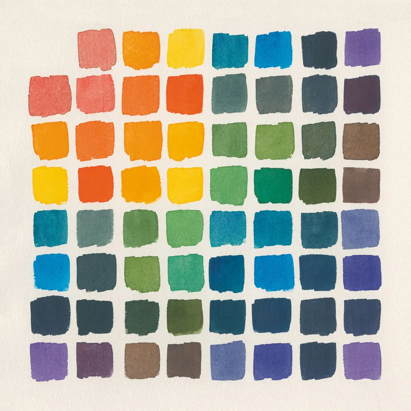 Color Chart by Wild Apple Portfolio. SKU 74151a. Archival Giclee Fine art print for wall decor.