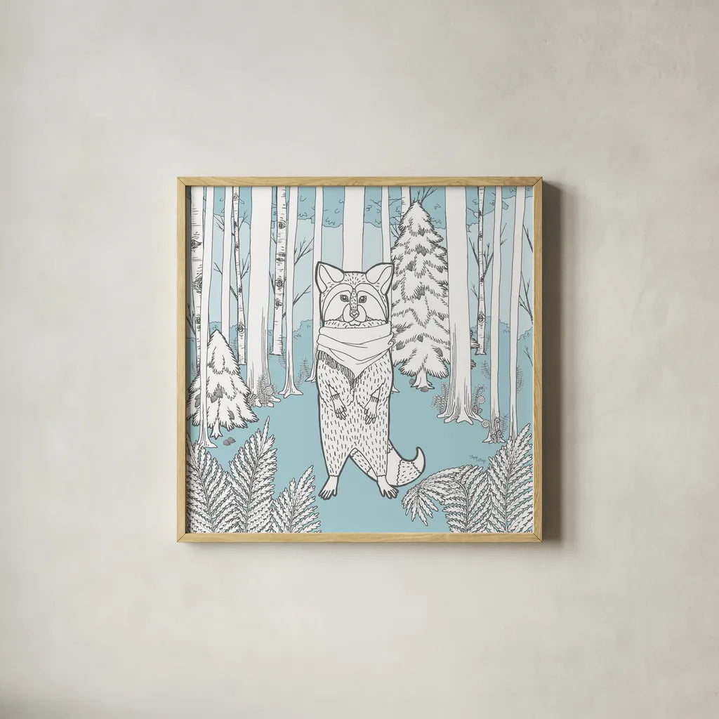 Color the Forest Color II by Wild Apple Portfolio. Shown in a natural wood glass frame for a timeless modern aesthetic. Available as an archival giclee rolled canvas, fine art paper, or poster print. SKU 23992a.