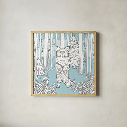 Color the Forest Color II by Wild Apple Portfolio. Shown in a natural wood glass frame for a timeless modern aesthetic. Available as an archival giclee rolled canvas, fine art paper, or poster print. SKU 23992a.