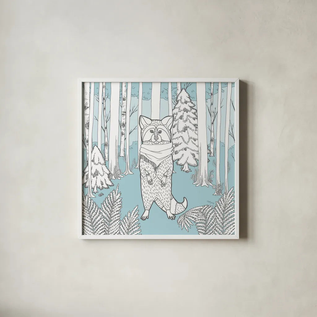 Color the Forest Color II by Wild Apple Portfolio. Shown in a crisp white glass frame for a clean and minimalist style. Available as an archival giclee rolled canvas, fine art paper, or poster print. SKU 23992a.