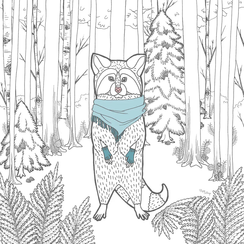 Color the Forest Color II by Wild Apple Portfolio. SKU 36844a. Archival Giclee Fine art print for wall decor.