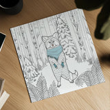Color the Forest Color II by Wild Apple Portfolio. Shown as a detailed flat fine art print, highlighting archival giclee quality. Available as an archival giclee rolled canvas, fine art paper, or poster print. SKU 36844a.