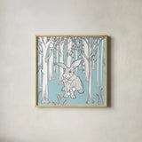 Color the Forest Color XI by Wild Apple Portfolio. Shown in a natural wood glass frame for a timeless modern aesthetic. Available as an archival giclee rolled canvas, fine art paper, or poster print. SKU 24001a.
