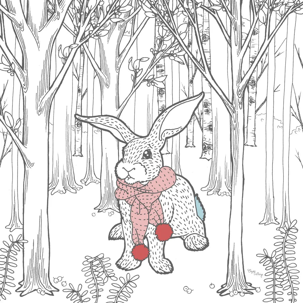 Color the Forest Color XI by Wild Apple Portfolio. SKU 36835a. Archival Giclee Fine art print for wall decor.