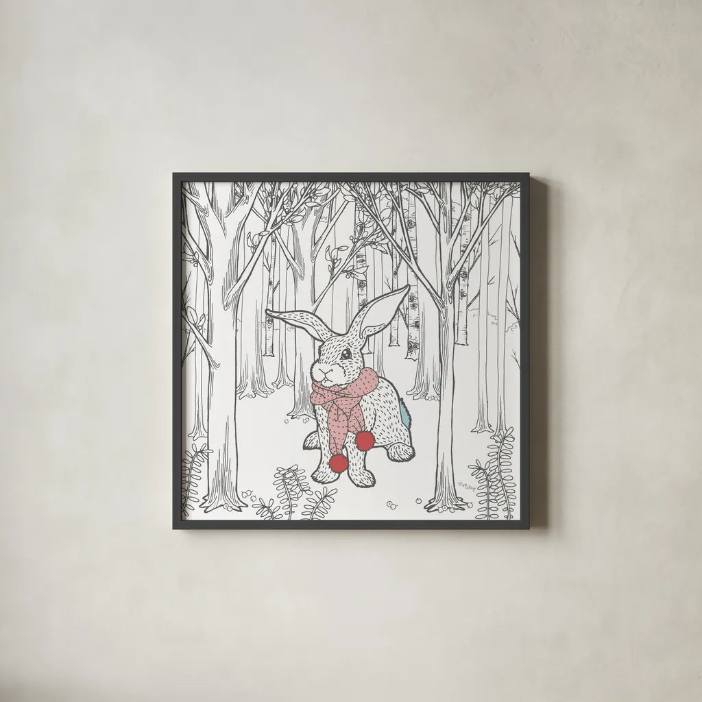 Color the Forest Color XI by Wild Apple Portfolio. Shown in a sleek black glass frame for a contemporary gallery look. Available as an archival giclee rolled canvas, fine art paper, or poster print. SKU 36835a.