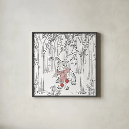 Color the Forest Color XI by Wild Apple Portfolio. Shown in a sleek black glass frame for a contemporary gallery look. Available as an archival giclee rolled canvas, fine art paper, or poster print. SKU 36835a.