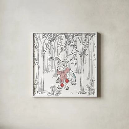 Color the Forest Color XI by Wild Apple Portfolio. Shown in a crisp white glass frame for a clean and minimalist style. Available as an archival giclee rolled canvas, fine art paper, or poster print. SKU 36835a.