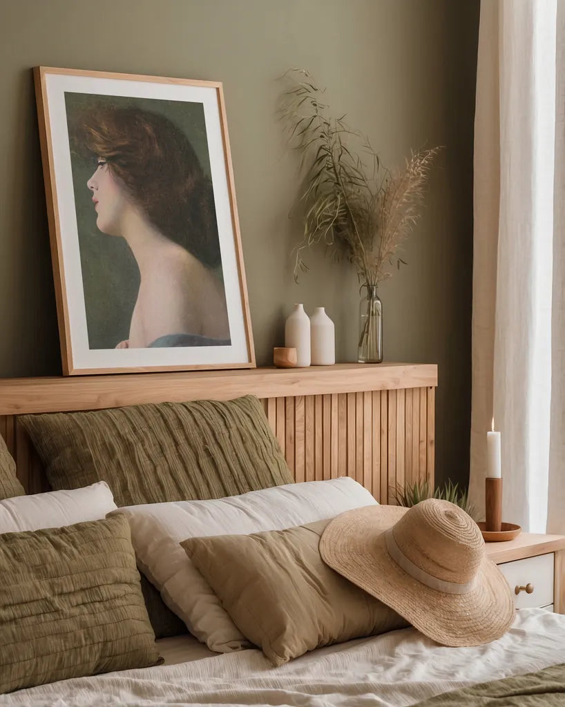 Contemplation by Wild Apple Portfolio. shown as a paper print in a natural frame. Available as a archival giclee rolled canvas, fine art paper, or poster print. SKU 96892h.