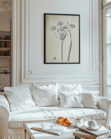 Conversations on  Botany 02 by Wild Apple Portfolio. shown as a paper print in a black flame. Available as a archival giclee rolled canvas, fine art paper, or poster print. SKU 39015h.