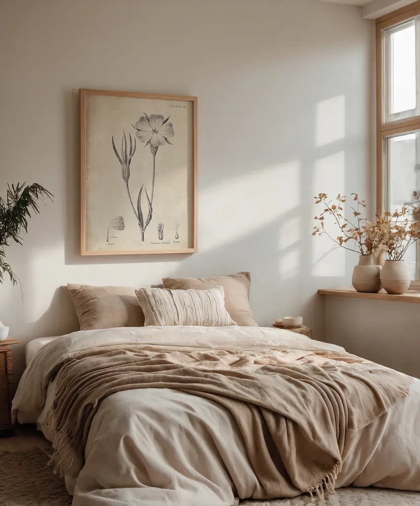 Conversations on  Botany 03 by Wild Apple Portfolio. shown as a paper print in a natural frame. Available as a archival giclee rolled canvas, fine art paper, or poster print. SKU 39016h.