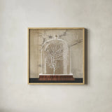 Coral Cloche I by Wild Apple Portfolio. Shown in a natural wood glass frame for a timeless modern aesthetic. Available as an archival giclee rolled canvas, fine art paper, or poster print. SKU 74497a.