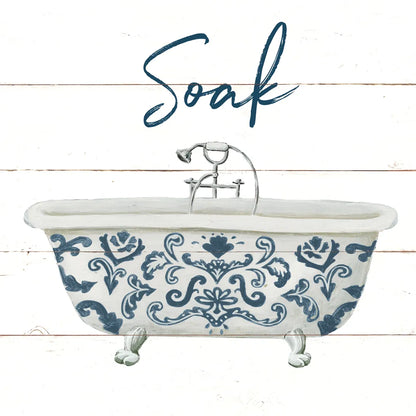 Cottage Bath II by Wild Apple Portfolio. SKU 62972a. Archival Giclee Fine art print for wall decor.