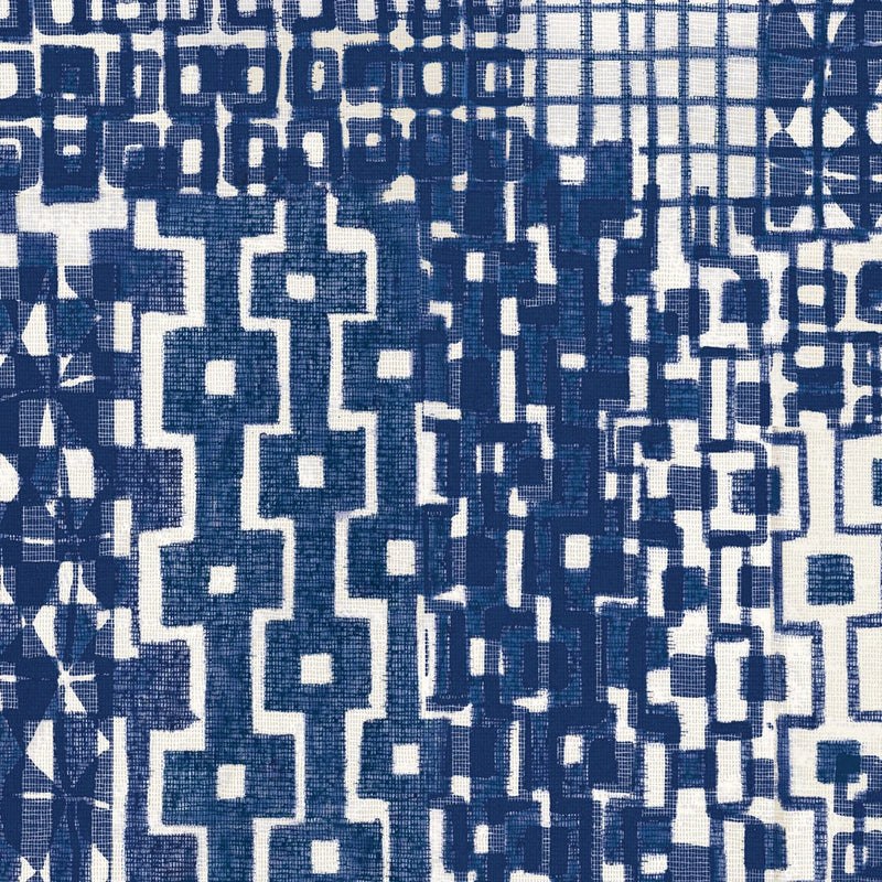 Crosstown Indigo Square II by Wild Apple Portfolio