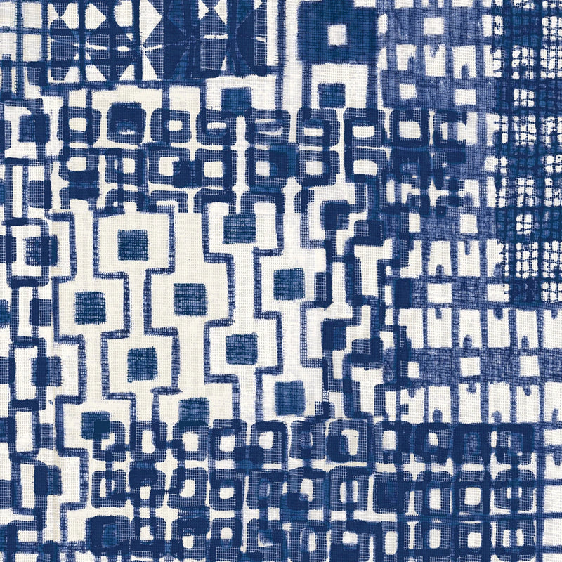 Crosstown Indigo Square III by Wild Apple Portfolio