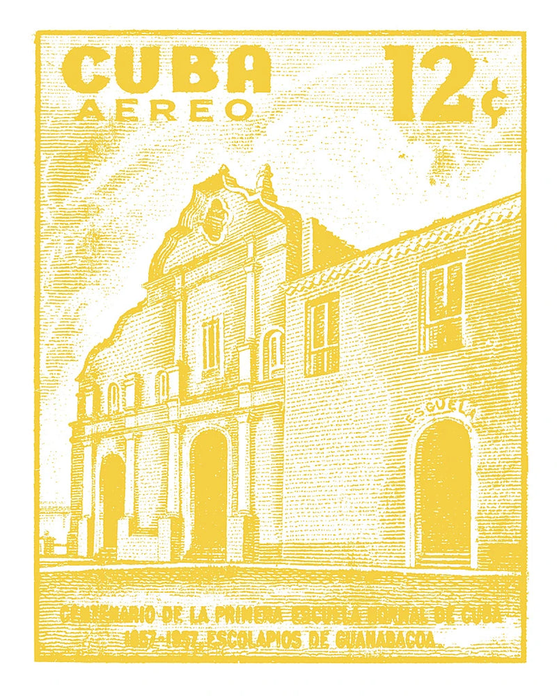 Cuba Stamp VI Bright by Wild Apple Portfolio