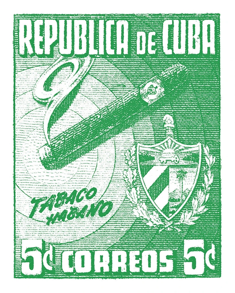 Cuba Stamp XI Bright by Wild Apple Portfolio