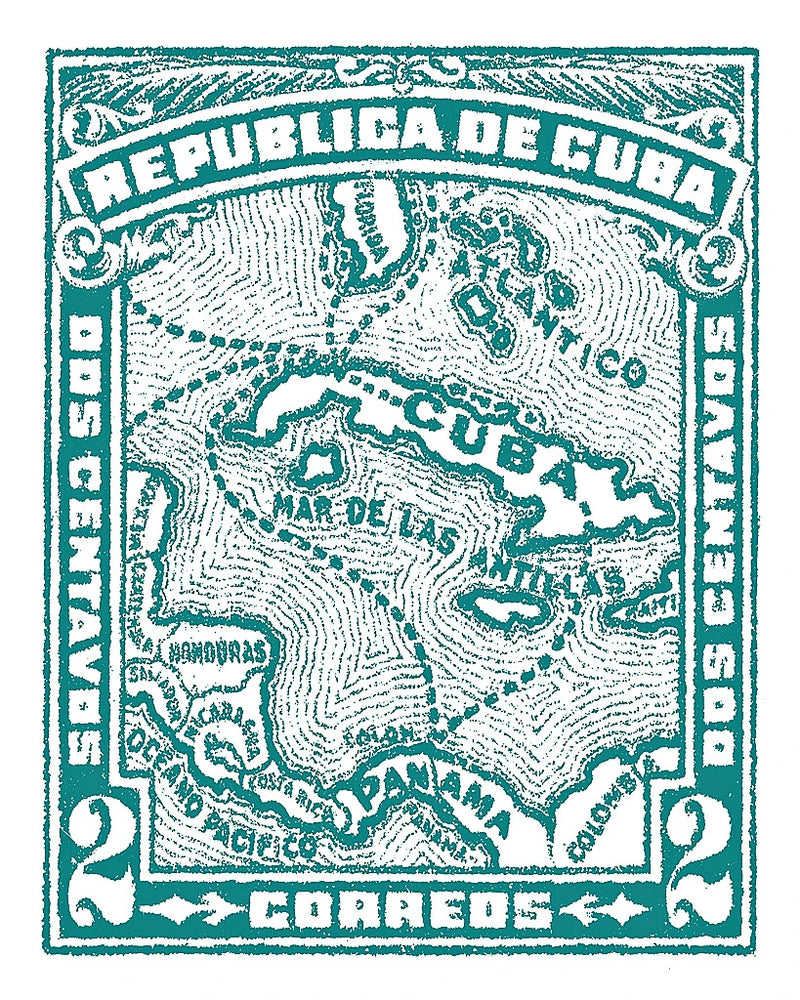 Cuba Stamp XIII Bright by Wild Apple Portfolio