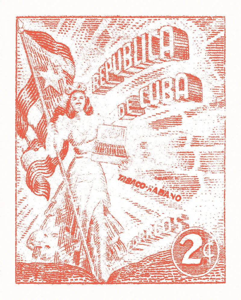 Cuba Stamp XXI Bright by Wild Apple Portfolio