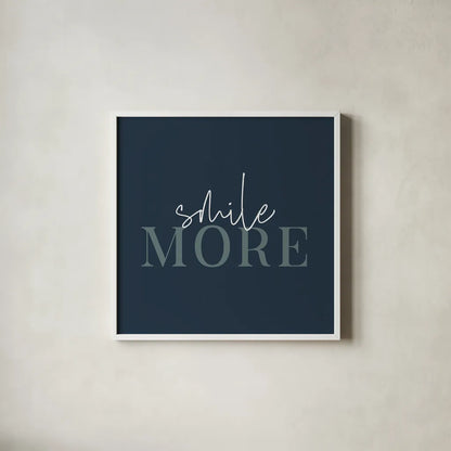 Daily Affirmations I by Wild Apple Portfolio. Shown in a crisp white glass frame for a clean and minimalist style. Available as an archival giclee rolled canvas, fine art paper, or poster print. SKU 66178a.