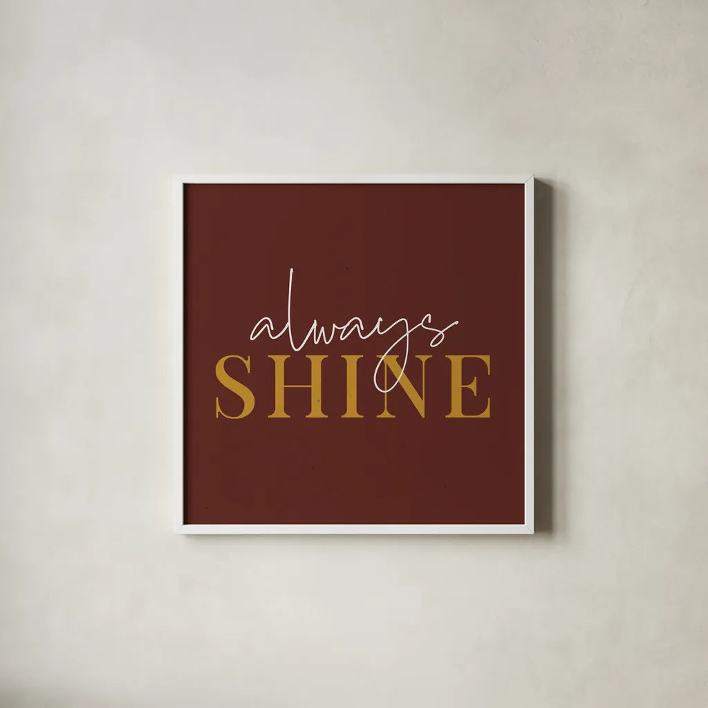 Daily Affirmations III by Wild Apple Portfolio. Shown in a crisp white glass frame for a clean and minimalist style. Available as an archival giclee rolled canvas, fine art paper, or poster print. SKU 66180a.