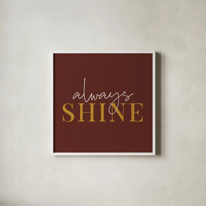 Daily Affirmations III by Wild Apple Portfolio. Shown in a crisp white glass frame for a clean and minimalist style. Available as an archival giclee rolled canvas, fine art paper, or poster print. SKU 66180a.