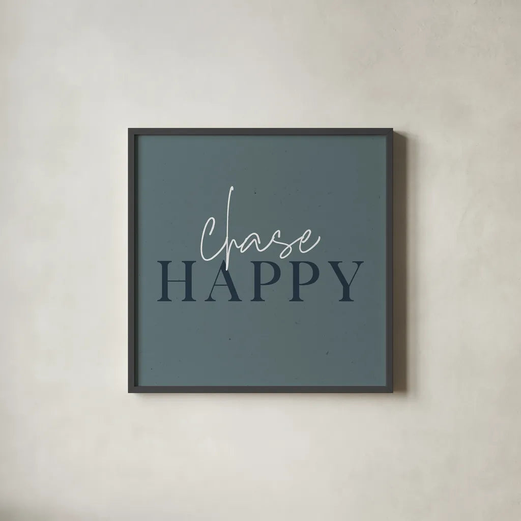 Daily Affirmations IV by Wild Apple Portfolio. Shown in a sleek black glass frame for a contemporary gallery look. Available as an archival giclee rolled canvas, fine art paper, or poster print. SKU 66181a.