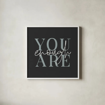 Daily Affirmations VI by Wild Apple Portfolio. Shown in a crisp white glass frame for a clean and minimalist style. Available as an archival giclee rolled canvas, fine art paper, or poster print. SKU 66183a.
