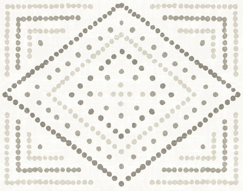 Daisy Dots Tile II Neutral by Wild Apple Portfolio