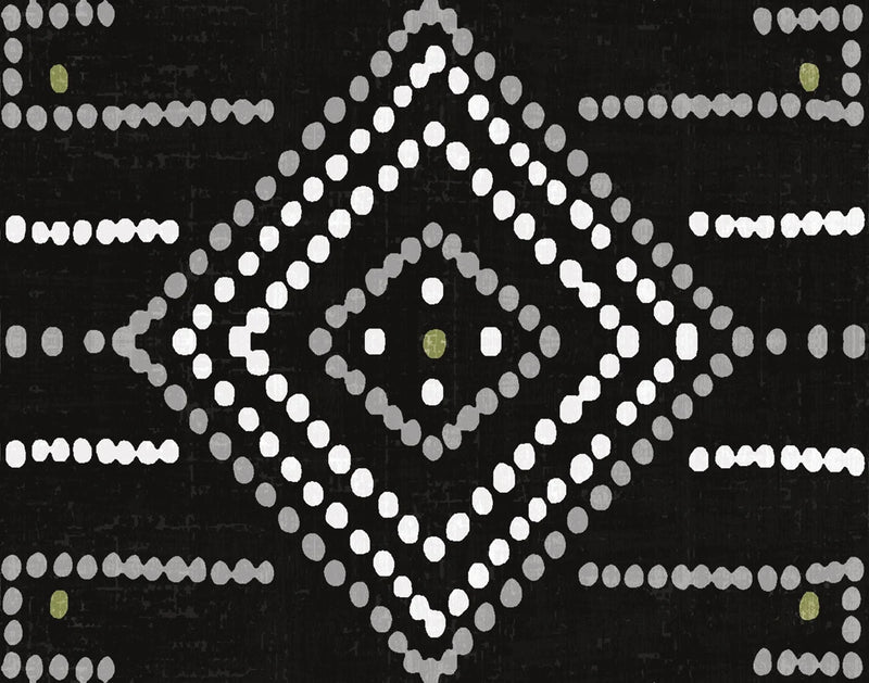 Daisy Dots Tile VI Black by Wild Apple Portfolio
