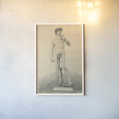 David by Wild Apple Portfolio. shown as a paper print in a white frame. Available as a archival giclee rolled canvas, fine art paper, or poster print. SKU 93688h.