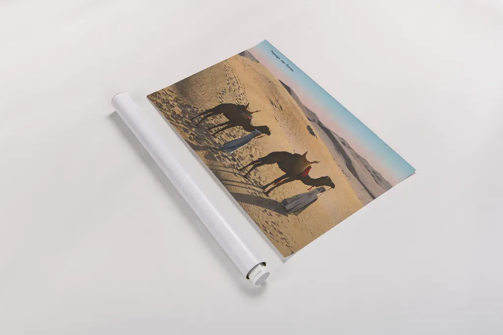Desert Crossing by Wild Apple Portfolio. shown as a rolled paper print. Available as archival giclee rolled canvas, fine art paper, or poster print. SKU 71234i.