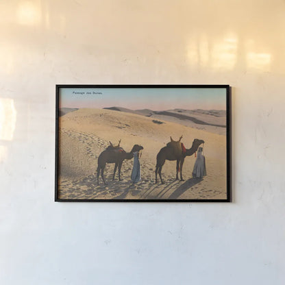 Desert Crossing by Wild Apple Portfolio. shown as a paper print in a black flame. Available as a archival giclee rolled canvas, fine art paper, or poster print. SKU 71234i.
