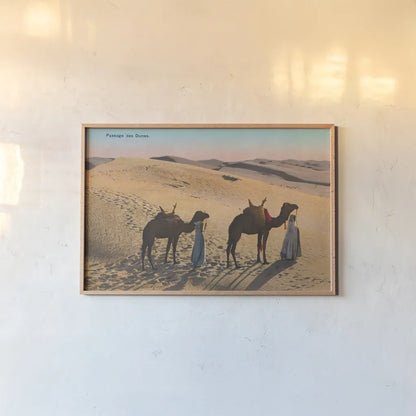 Desert Crossing by Wild Apple Portfolio. shown as a paper print in a natural frame. Available as a archival giclee rolled canvas, fine art paper, or poster print. SKU 71234i.