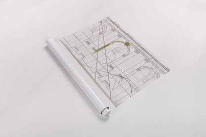 Doric Arcade by Wild Apple Portfolio. shown as a rolled paper print. Available as archival giclee rolled canvas, fine art paper, or poster print. SKU 60049i.