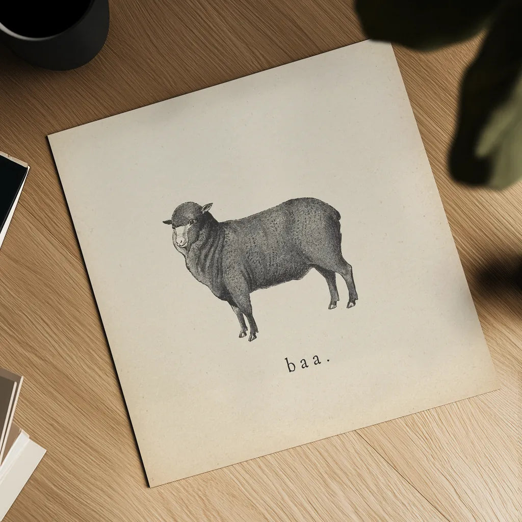 Down on the Farm II by Wild Apple Portfolio. Shown as a detailed flat fine art print, highlighting archival giclee quality. Available as an archival giclee rolled canvas, fine art paper, or poster print. SKU 90142a.