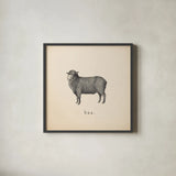 Down on the Farm II by Wild Apple Portfolio. Shown in a sleek black glass frame for a contemporary gallery look. Available as an archival giclee rolled canvas, fine art paper, or poster print. SKU 90142a.
