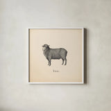 Down on the Farm II by Wild Apple Portfolio. Shown in a crisp white glass frame for a clean and minimalist style. Available as an archival giclee rolled canvas, fine art paper, or poster print. SKU 90142a.