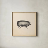 Down on the Farm III No Words by Wild Apple Portfolio. Shown in a natural wood glass frame for a timeless modern aesthetic. Available as an archival giclee rolled canvas, fine art paper, or poster print. SKU 91361a.