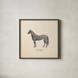 Down on the Farm IV by Wild Apple Portfolio. Shown in a sleek black glass frame for a contemporary gallery look. Available as an archival giclee rolled canvas, fine art paper, or poster print. SKU 90144a.