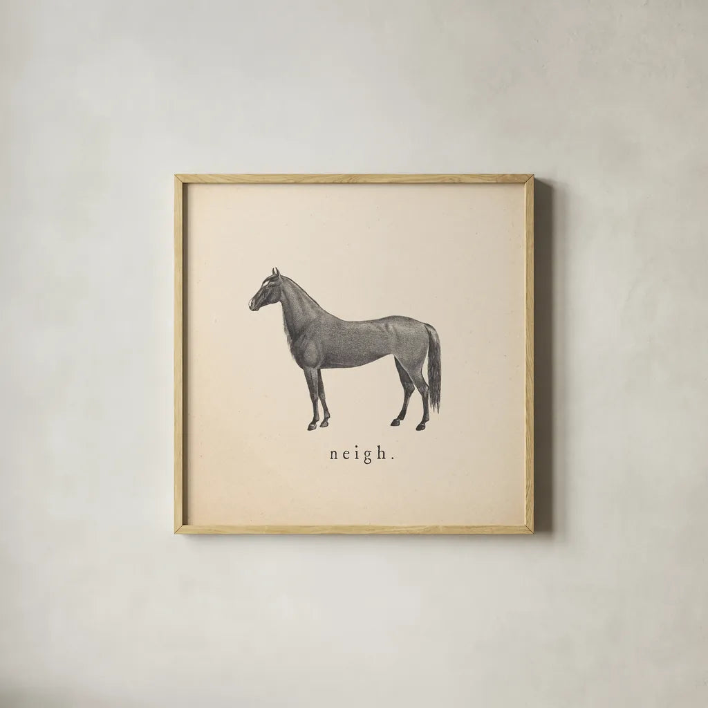 Down on the Farm IV by Wild Apple Portfolio. Shown in a natural wood glass frame for a timeless modern aesthetic. Available as an archival giclee rolled canvas, fine art paper, or poster print. SKU 90144a.