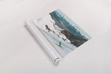 Downhill Skiing by Wild Apple Portfolio. shown as a rolled paper print. Available as archival giclee rolled canvas, fine art paper, or poster print. SKU 104287i.