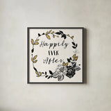 Dream Garden Inspiration I by Wild Apple Portfolio. Shown in a sleek black glass frame for a contemporary gallery look. Available as an archival giclee rolled canvas, fine art paper, or poster print. SKU 28560a.