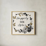 Dream Garden Inspiration I by Wild Apple Portfolio. Shown in a natural wood glass frame for a timeless modern aesthetic. Available as an archival giclee rolled canvas, fine art paper, or poster print. SKU 28560a.