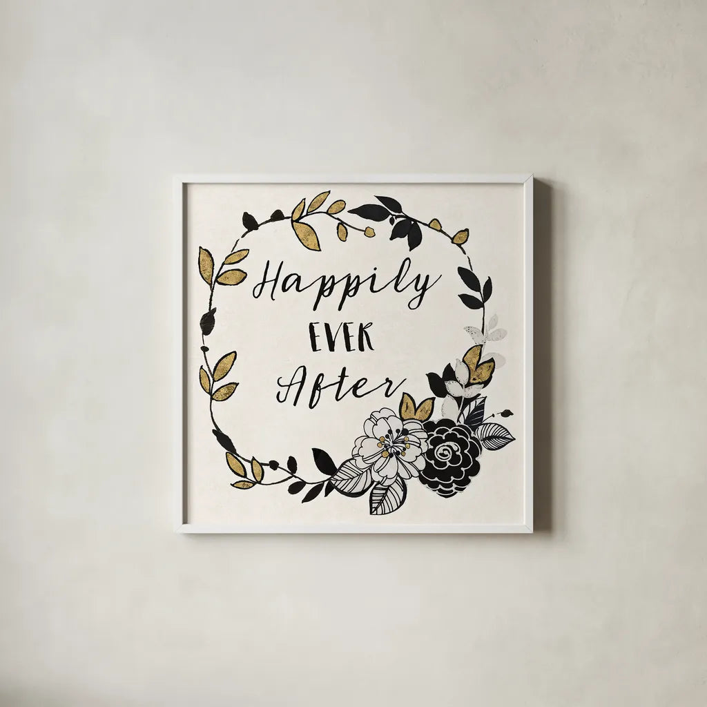 Dream Garden Inspiration I by Wild Apple Portfolio. Shown in a crisp white glass frame for a clean and minimalist style. Available as an archival giclee rolled canvas, fine art paper, or poster print. SKU 28560a.