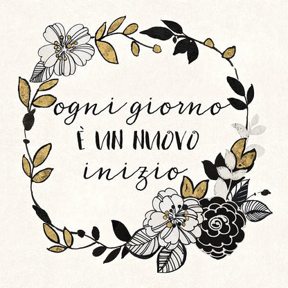 Dream Garden Inspiration I Italian by Wild Apple Portfolio. SKU 34334a. Archival Giclee Fine art print for wall decor.