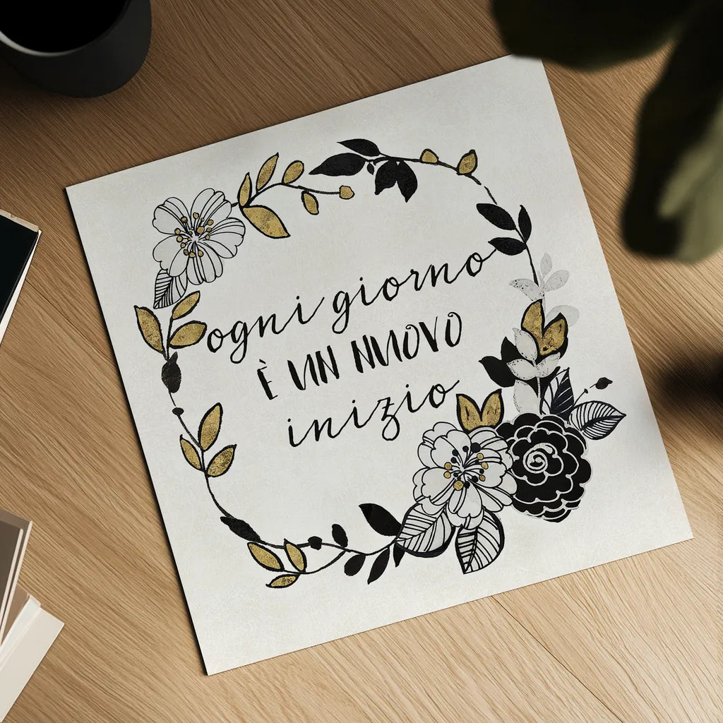 Dream Garden Inspiration I Italian by Wild Apple Portfolio. Shown as a detailed flat fine art print, highlighting archival giclee quality. Available as an archival giclee rolled canvas, fine art paper, or poster print. SKU 34334a.