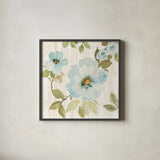 Driftwood Garden VII by Wild Apple Portfolio. Shown in a sleek black glass frame for a contemporary gallery look. Available as an archival giclee rolled canvas, fine art paper, or poster print. SKU 20805a.