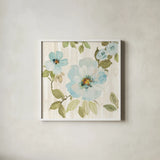Driftwood Garden VII by Wild Apple Portfolio. Shown in a crisp white glass frame for a clean and minimalist style. Available as an archival giclee rolled canvas, fine art paper, or poster print. SKU 20805a.