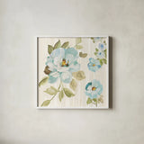 Driftwood Garden VIII by Wild Apple Portfolio. Shown in a crisp white glass frame for a clean and minimalist style. Available as an archival giclee rolled canvas, fine art paper, or poster print. SKU 20806a.